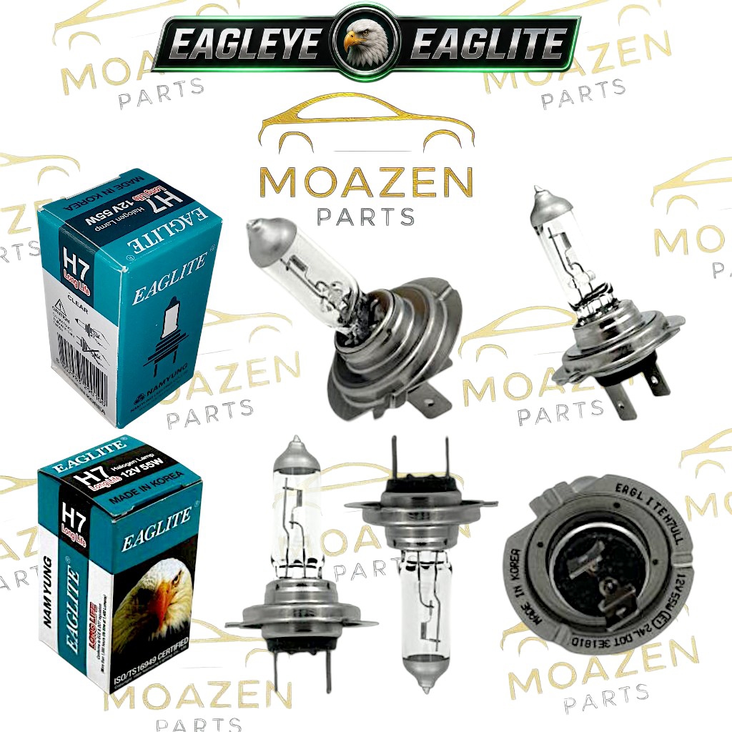 لامپ هالوژن پرشیایی (EAGLEYE کره‌ای) مدل (H7) – 12 ولت 55 وات