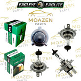 لامپ هالوژن EAGLITE (عقاب _ کرهای) مدل (H4) – 12 ولت 100/90 وات
