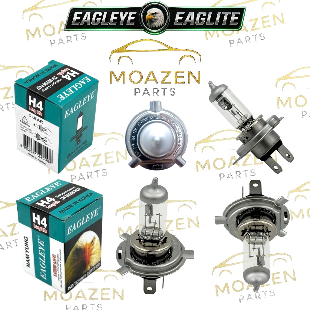 لامپ هالوژن EAGLEYE (عقاب _ کره‌ای) مدل (H4) – 12 ولت 60/55 وات