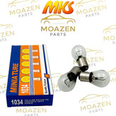 لامپ خودرو دو کنتاکت MKS مدل (1034) – 12 ولت 21/5 وات – مخصوص چراغ عقب و ترمز