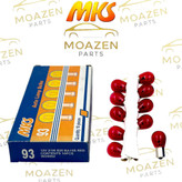 لامپ خودرو تک کنتاکت MKS مدل (93) – 12 ولت 21 وات – قرمز – مخصوص چراغ عقب و ترمز