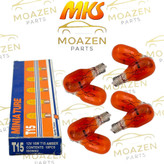 لامپ خودرو آریایی نارنجی متوسط MKS مدل (T15) – 12 ولت 16 وات – تک کنتاکت