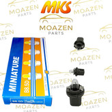 جا لامپی پایه دار MKS مدل (B8.5D) – 12 ولت 1.2 وات – مخصوص چراغ ساعت ، کیلومتر و نمایشگر داشبورد