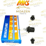 جا لامپی پایه دار MKS مدل (B8.5D) – 12 ولت 1.2 وات – مخصوص چراغ ساعت ، کیلومتر و نمایشگر داشبورد