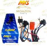 آفتامات چراغ آماده کامل MKS مدل H4 یونیورسال – دو رله 80 آمپر به همراه سیم کشی