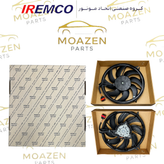 مجموعه کامل موتور فن رادیاتور پژو ۲۰۶ / ۲۰۷ / رانا برند IREMCO