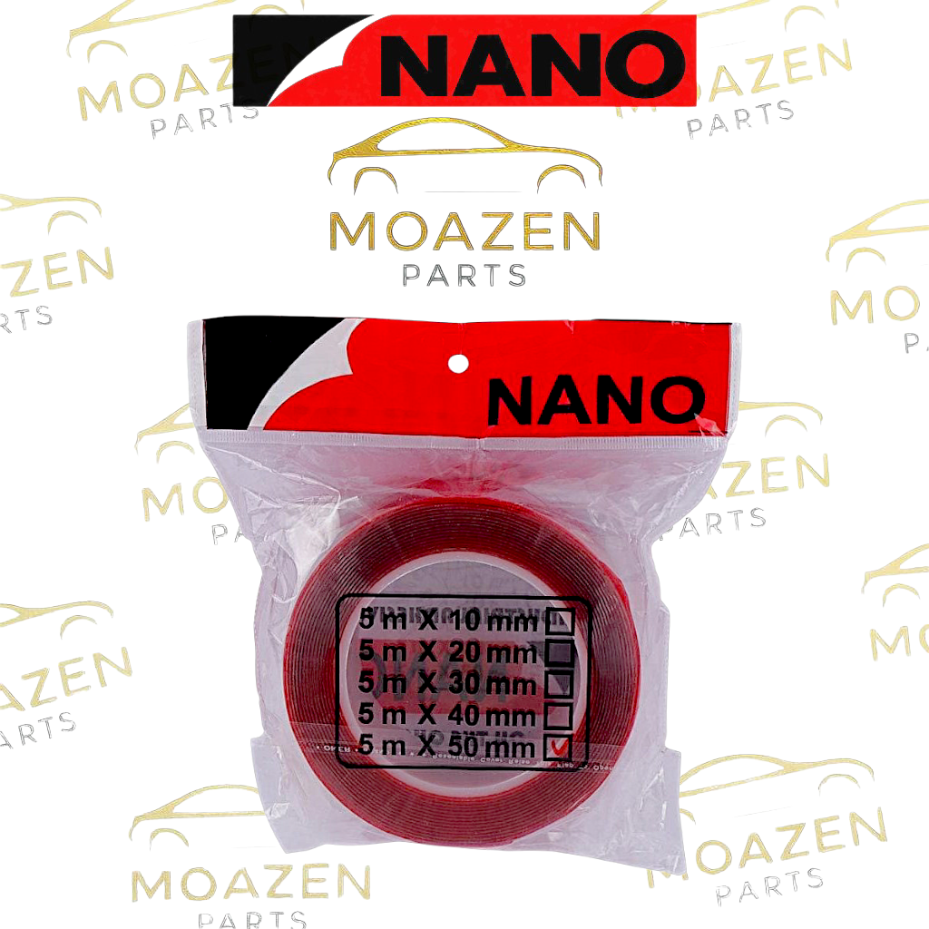 چسب دو طرفه ژله ای شفاف برند NANO ( عرض 5 سانتیمتر × طول ۵ متر )