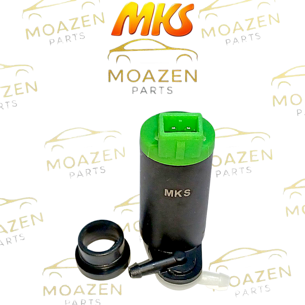 پمپ شیشه شور پژو ۲۰۶ و ۲۰۷ برند MKS مدل MKS‑830 دو خروجی ۱۲ ولت