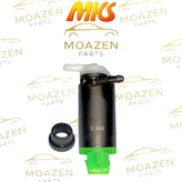 پمپ شیشه شور پژو ۲۰۶ و ۲۰۷ برند MKS مدل MKS‑830 دو خروجی ۱۲ ولت